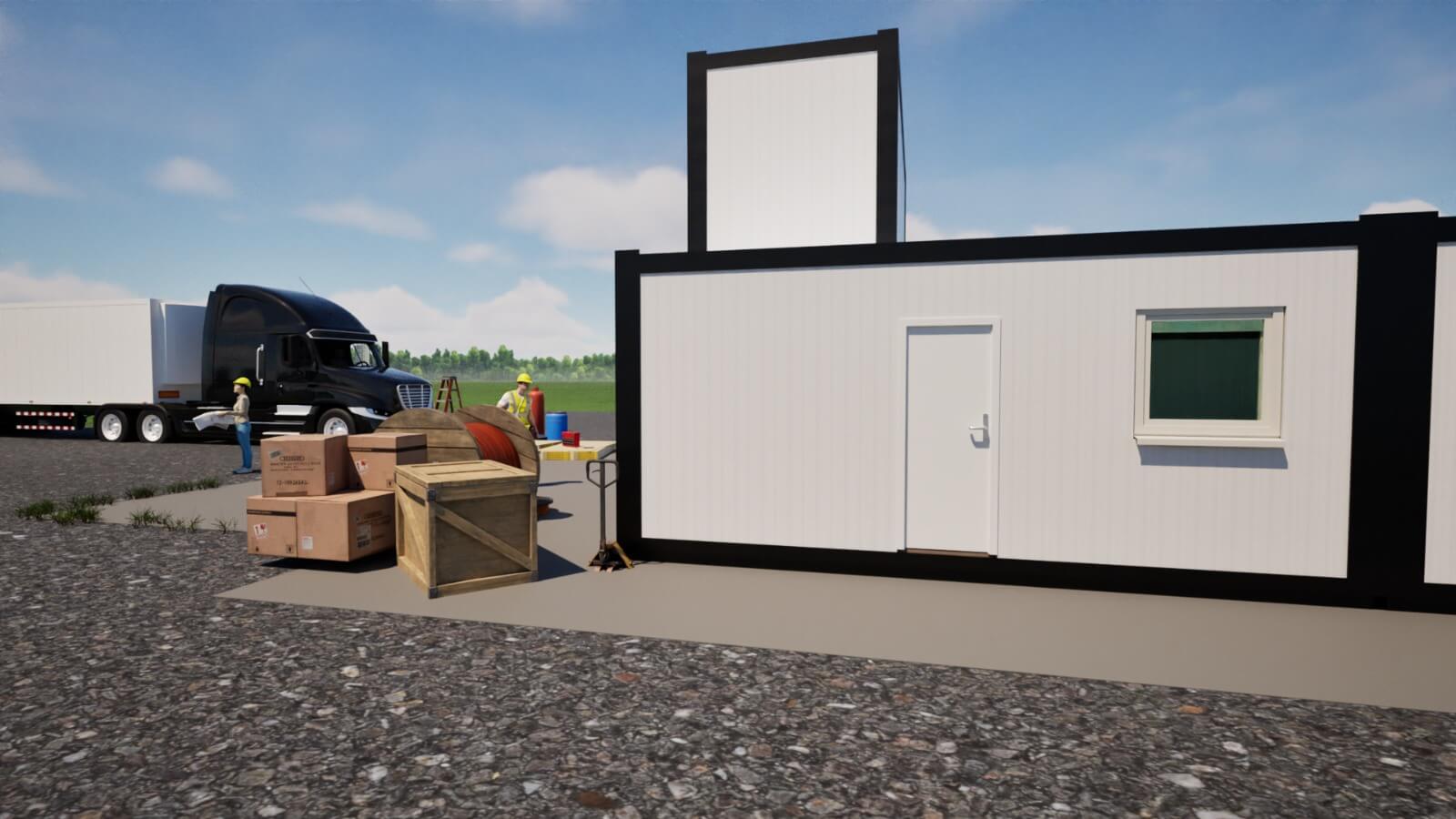 montazni kontejneri na gradilistu